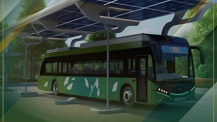 Solar bus Shuttle service